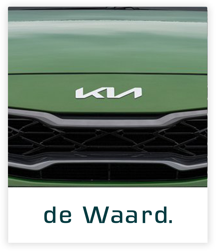 De Waard Kia grille groen met Kia logo